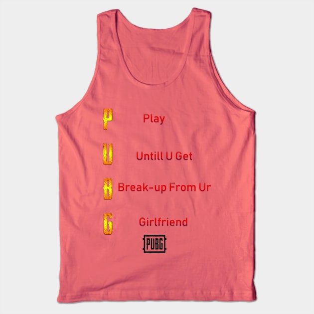 PUBG vs girlfriend Tank Top by bhaskar881